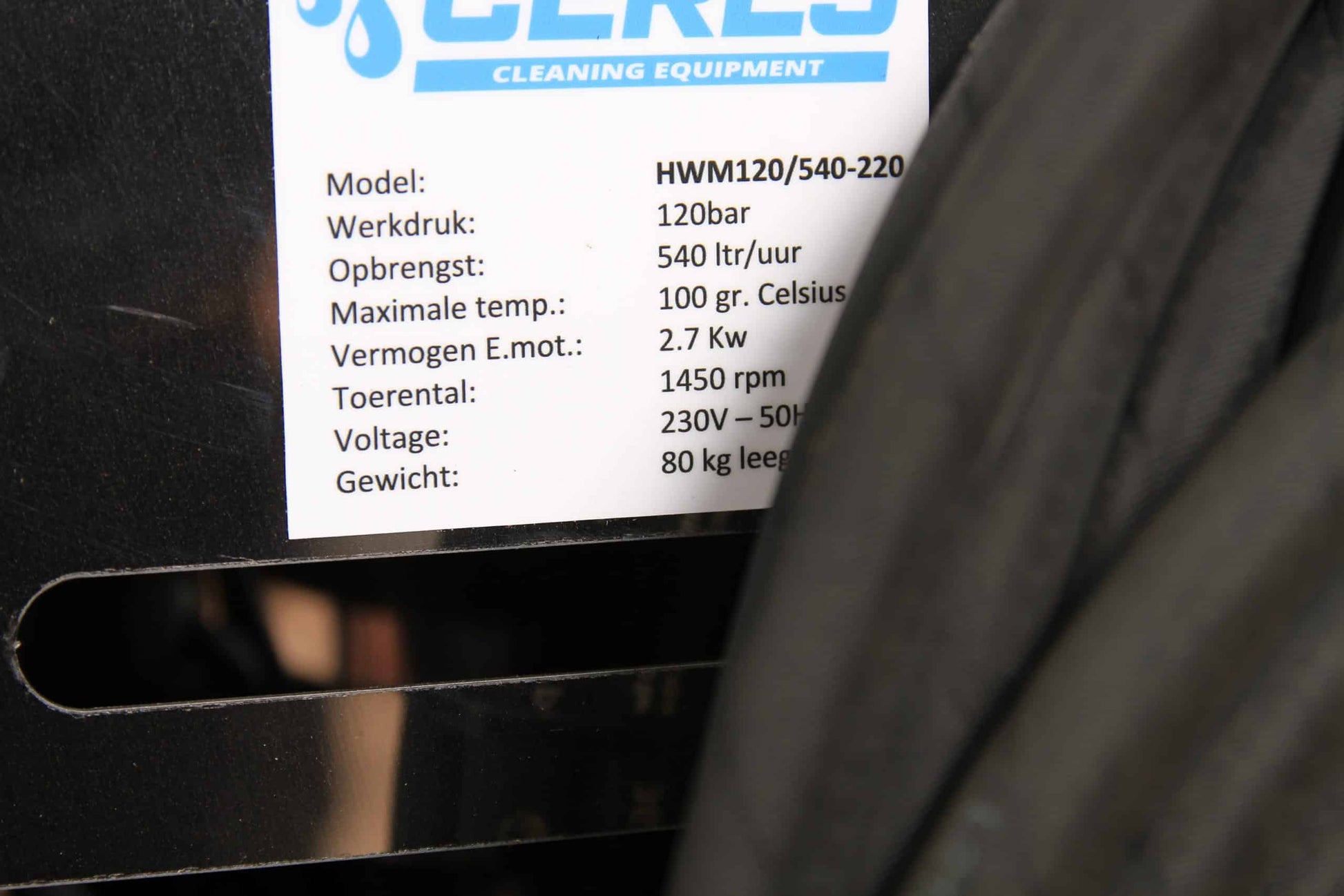Ceres Cleaning Hogedrukreiniger HTM120/540-230